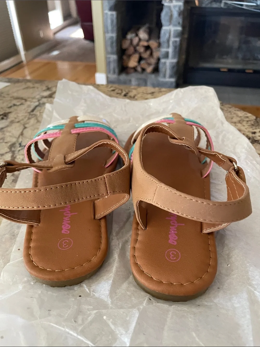 2 Girls Sandals. Size 3